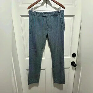 Diesel Industry 100% Cotton Navy Pin Stripe Chi Tight Slim Fit Jeans 31X30